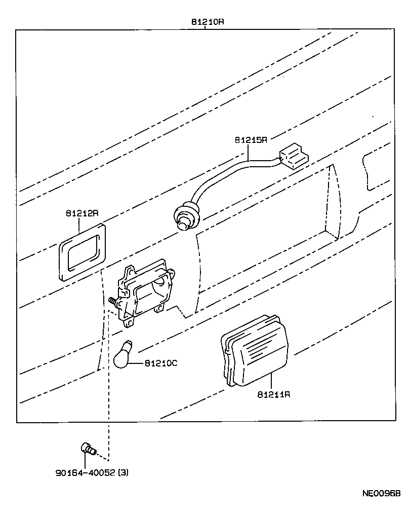 81212-13010 GASKET, REAR FOG LAMP, NO.1 product image