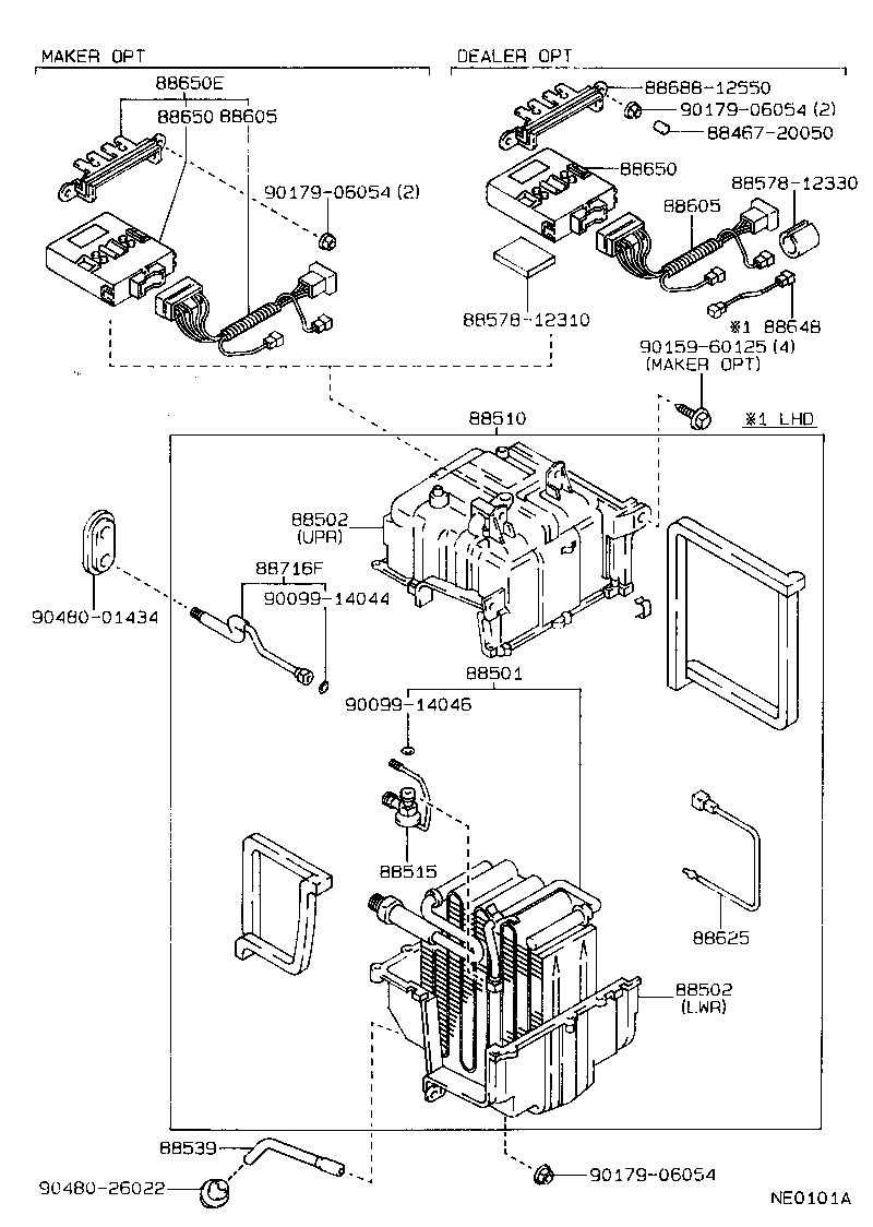 88605-1E080 HARNESS SUB-ASSY, COOLER WIRING, NO.1 product image