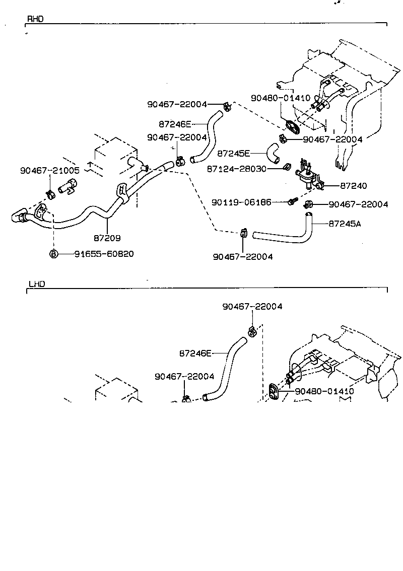 87240-12230 VALVE ASSY, HEATER WATER product image
