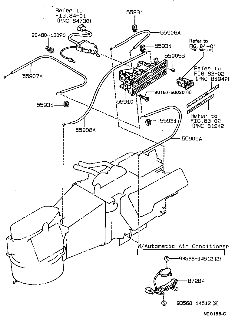 55900-12490 CONTROL ASSY, HEATER OR BOOST VENTILATOR product image