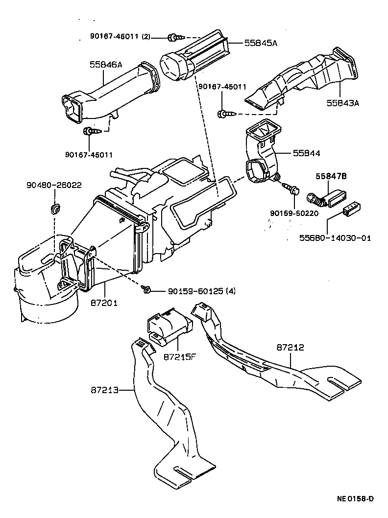 55900-12490 CONTROL ASSY, HEATER OR BOOST VENTILATOR product image