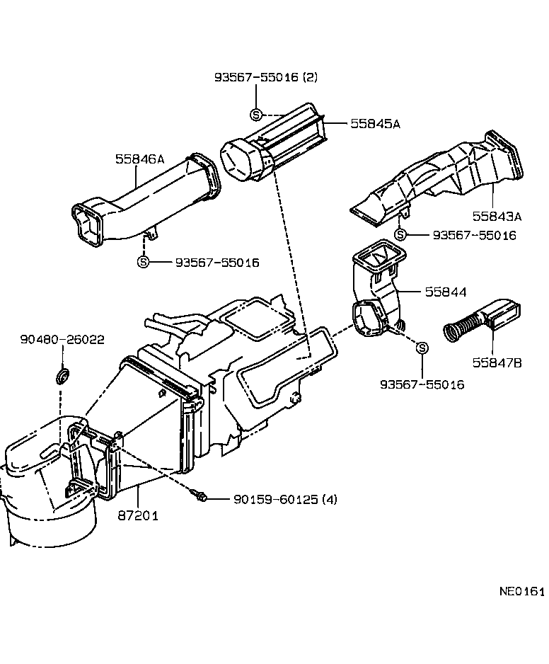 55907-12290 CABLE SUB-ASSY, WATER VALVE CONTROL product image