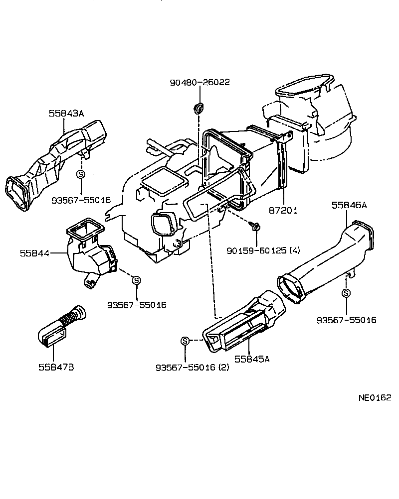 55907-12290 CABLE SUB-ASSY, WATER VALVE CONTROL product image