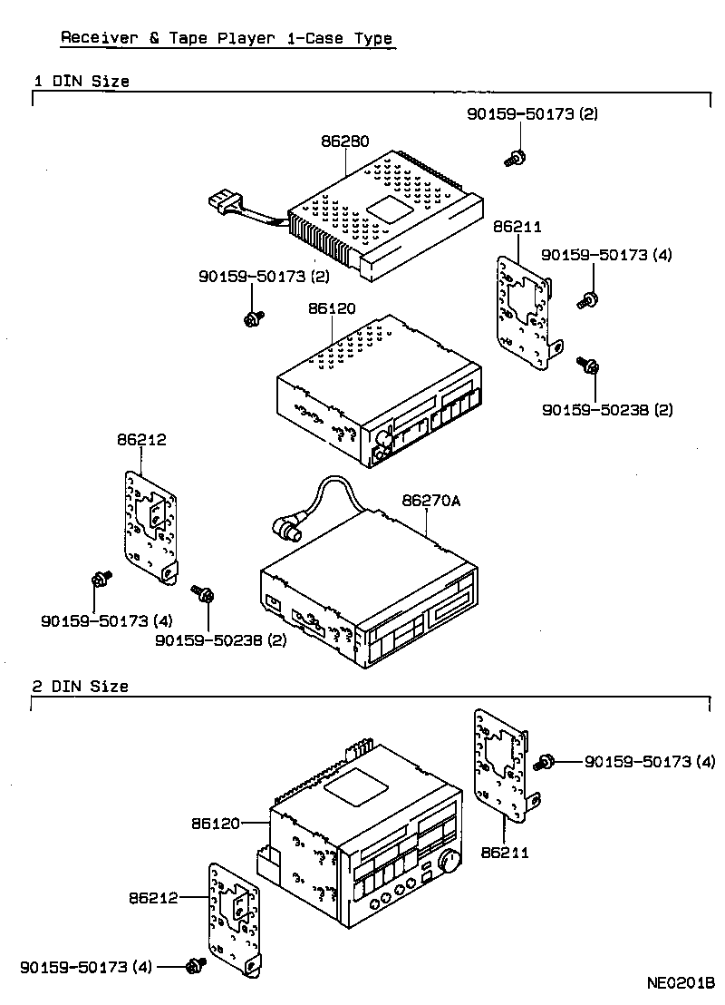 86212-12220 BRACKET, RADIO, NO.2 product image