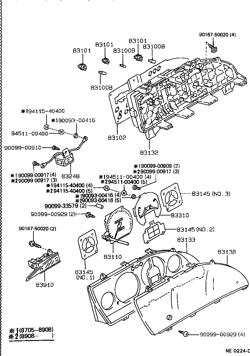 83138-12830 GLASS, SPEEDOMETER product image