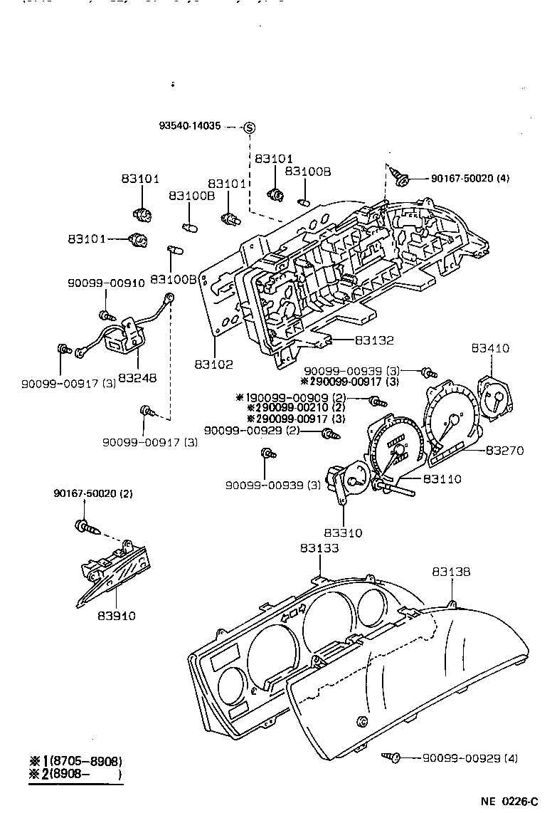 83138-12830 GLASS, SPEEDOMETER product image
