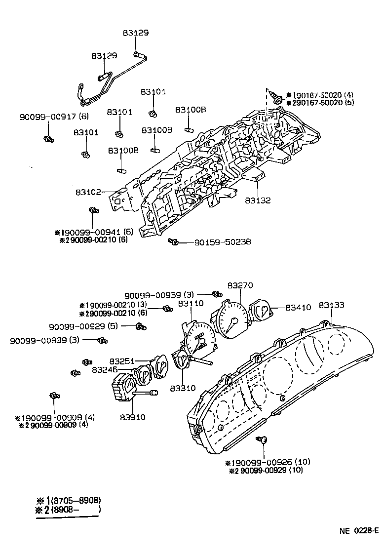 83138-12830 GLASS, SPEEDOMETER product image