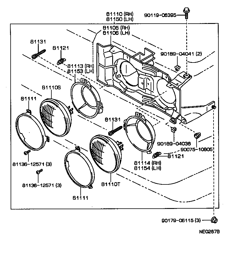 81150-30822 HEADLAMP ASSY, LH product image