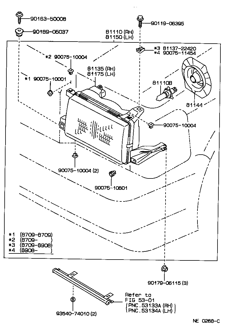 81160-30801 HEADLAMP ASSY, LH product image