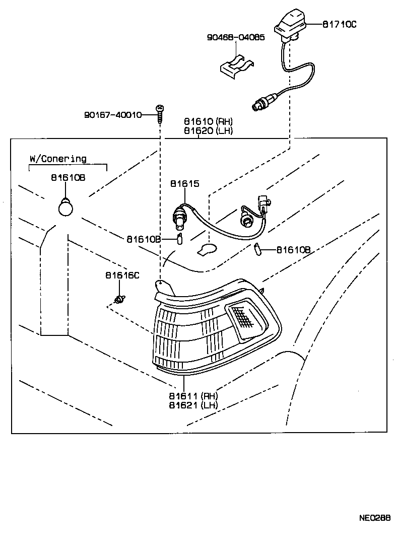 81610-30271 LAMP ASSY, PARKING & CLEARANCE, RH product image