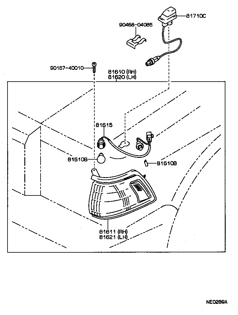 81610-30271 LAMP ASSY, PARKING & CLEARANCE, RH product image