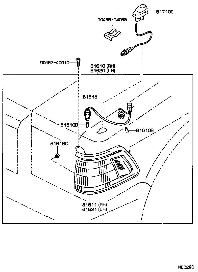 81611-30280 LENS, PARKING & CLEARANCE LAMP, RH product image