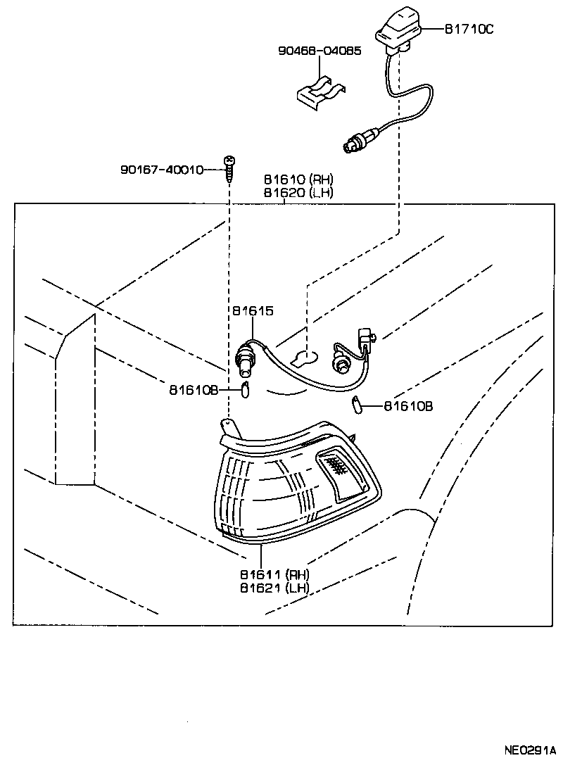 81611-30280 LENS, PARKING & CLEARANCE LAMP, RH product image