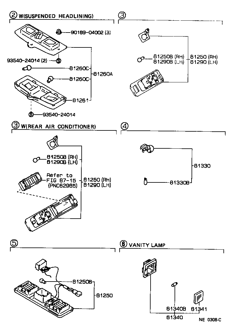 81260-30160 LAMP ASSY, GLOVE BOX product image