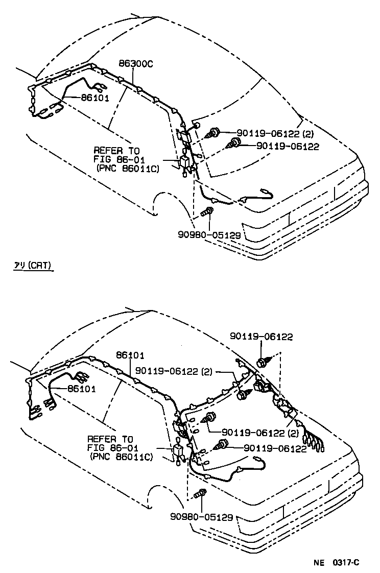 86316-91701 CABLE, ANTENNA product image