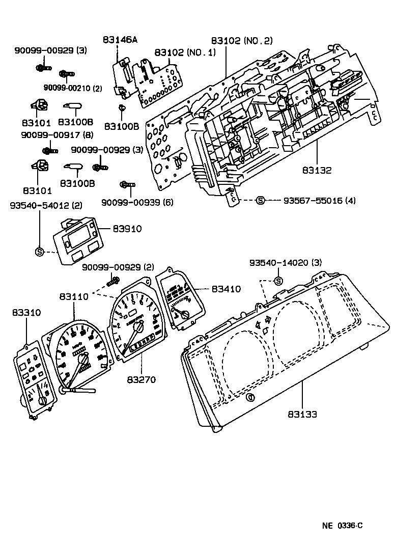 83131-30730 DIAL, METER, NO.1 product image
