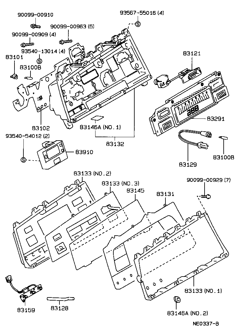 83131-30730 DIAL, METER, NO.1 product image