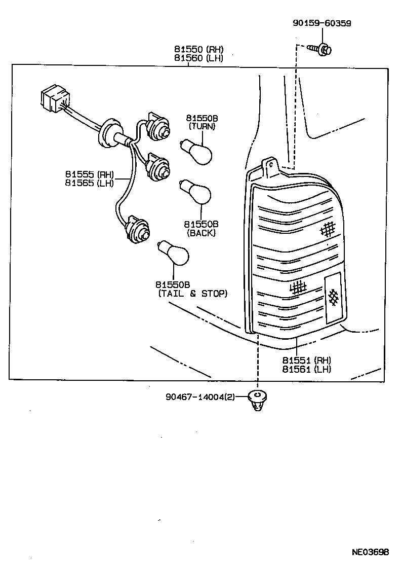 Thumbnail 2 for 81550-1A461