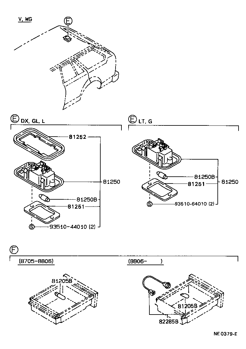 81250-13010-04 LAMP ASSY, ROOM, NO.2 product image