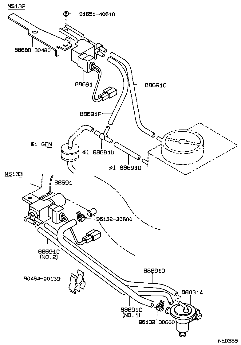 88690-30740 VALVE, MAGNET (FOR IDLE UP DEVICE) product image