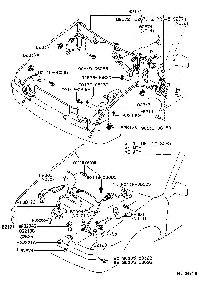Toyota 82152-12630 WIRE, FRONT DOOR, LH