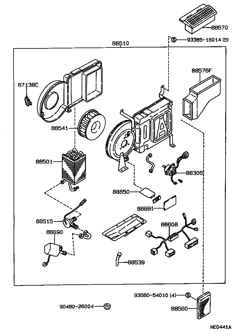 87106-30160 SERVO SUB-ASSY, DAMPER, NO.1 product image