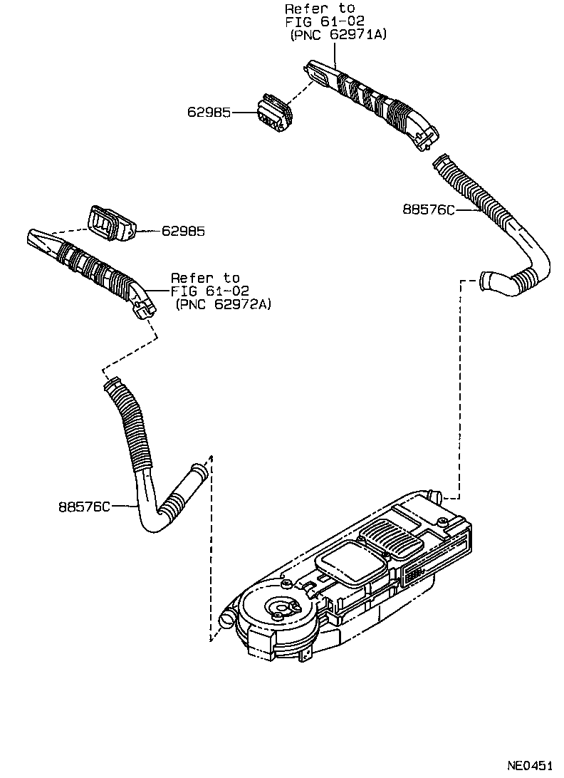 55086-30100 DUCT SUB-ASSY, HEATER TO REGISTER, NO.3 product image