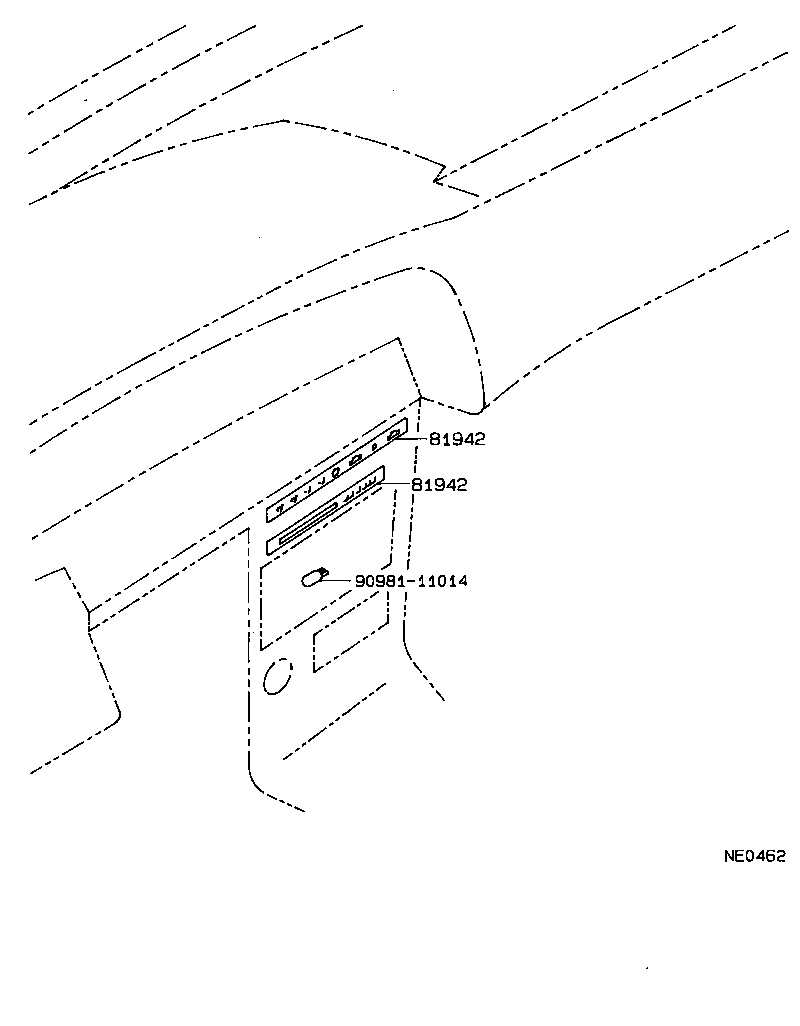 81942-12290 SHEET, HEATER CONTROL NAME product image