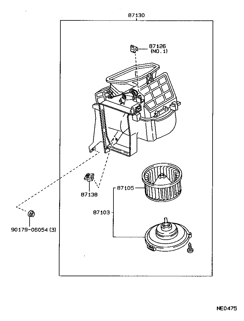 87107-02020 UNIT SUB-ASSY, HEATER RADIATOR product image