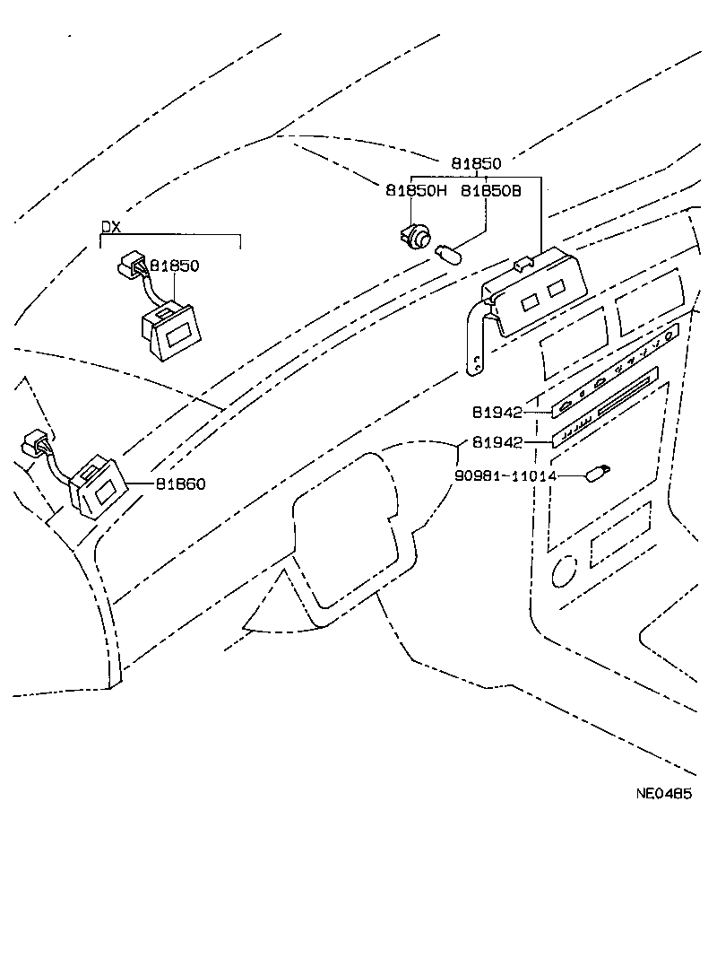 81850-12200 LAMP ASSY, INDICATOR product image
