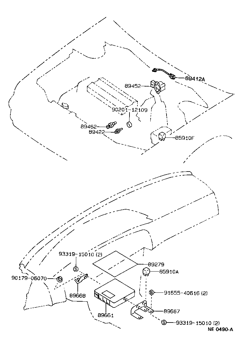 Toyota 89452-12050 SENSOR, THROTTLE POSITION (FOR E.F.I.)