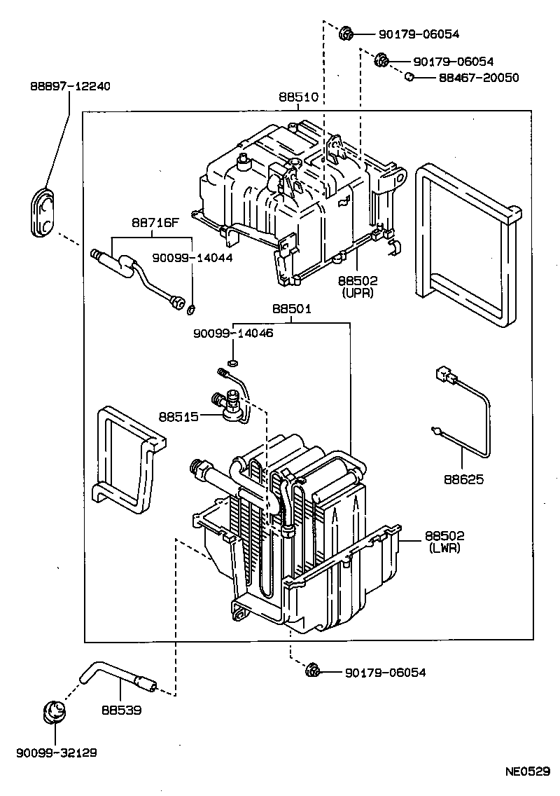 88510-12830 UNIT ASSY, COOLER product image