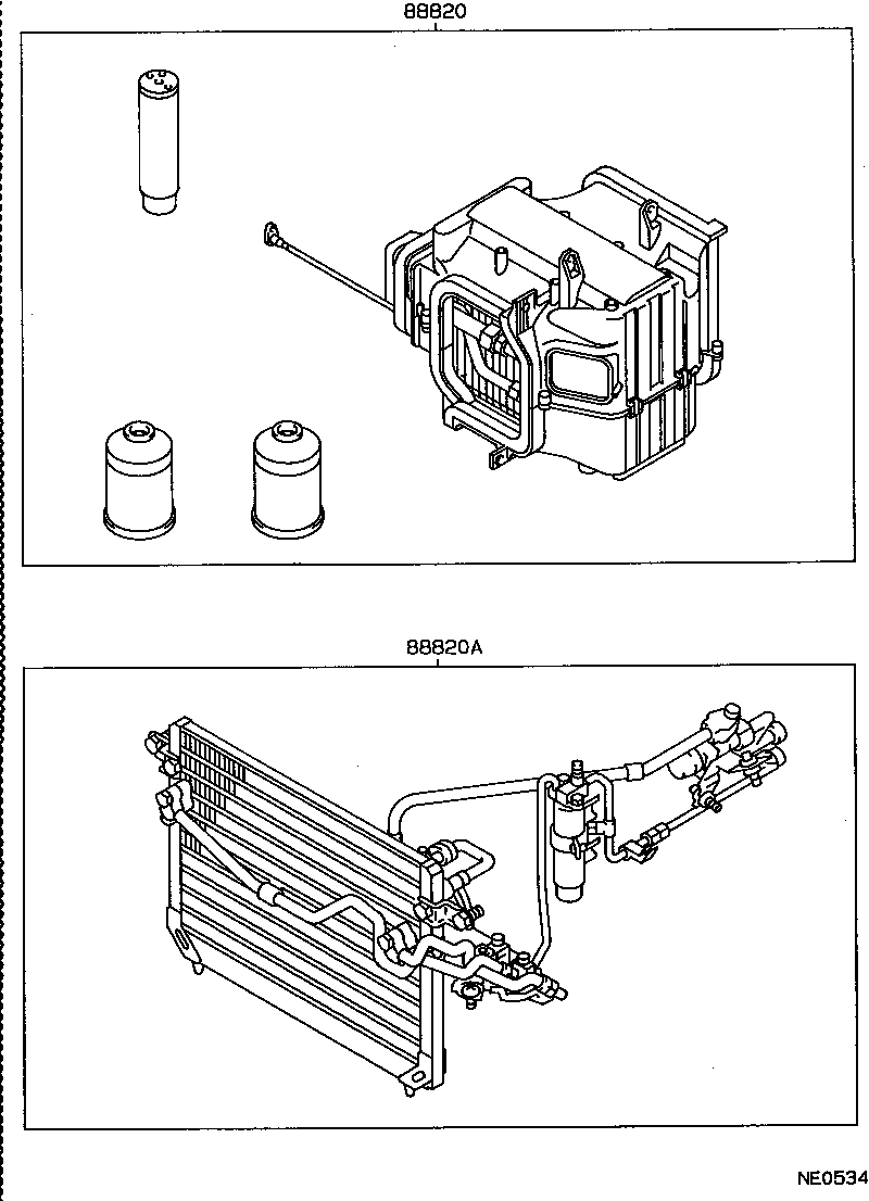 88830-30650 AIR CONDITIONER & ACCESSORY SUB-ASSY, NO.2 product image