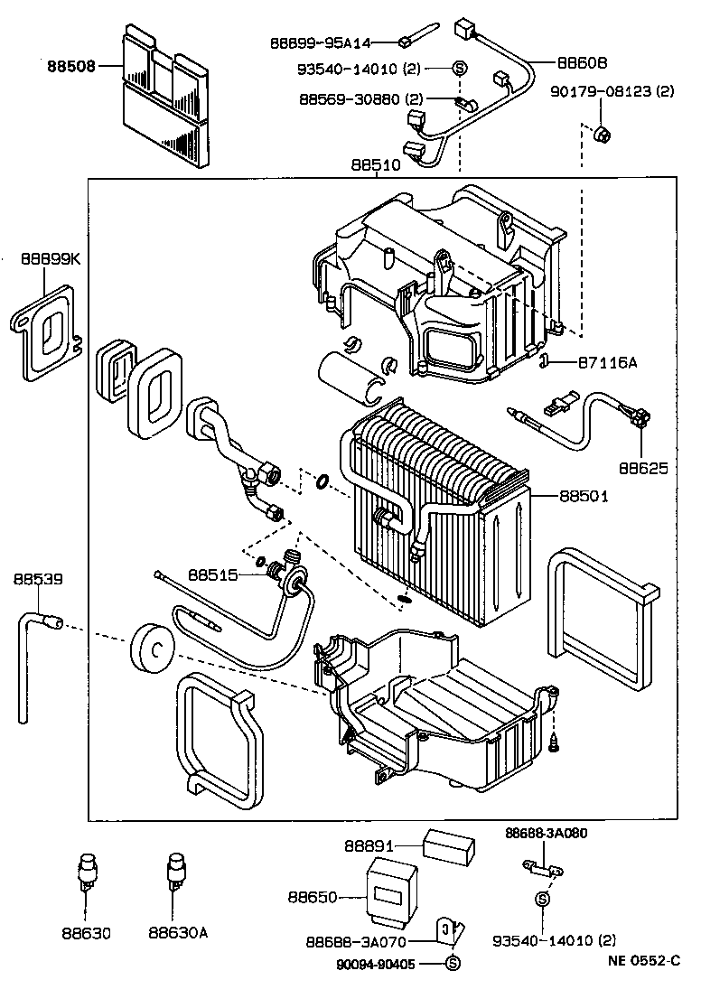87106-30160 SERVO SUB-ASSY, DAMPER, NO.1 product image