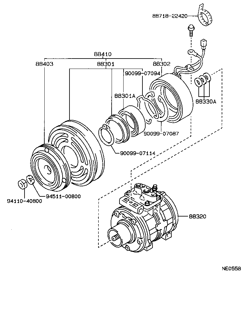 88320-30440 COMPRESSOR ASSY, COOLER product image