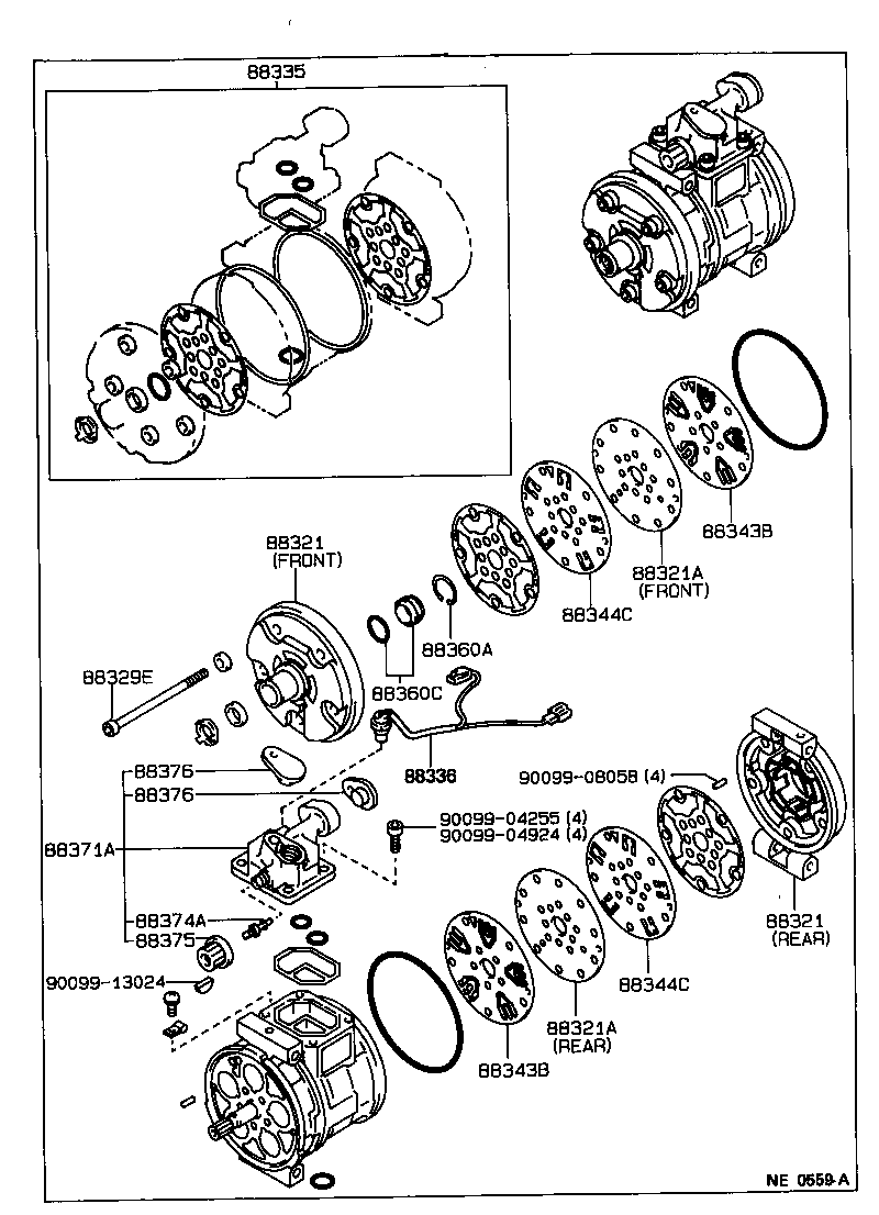 88320-30440 COMPRESSOR ASSY, COOLER product image