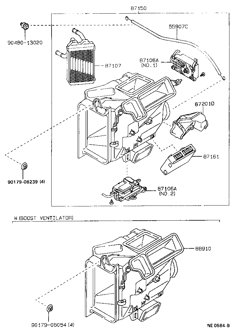 87286-20080 CABLE SUB-ASSY, WATER VALVE CONTROL product image