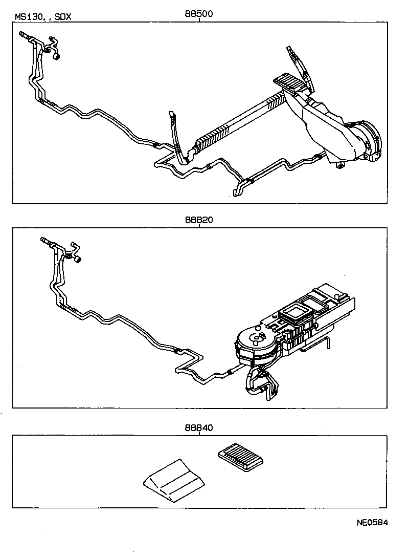 88830-30650 AIR CONDITIONER & ACCESSORY SUB-ASSY, NO.2 product image