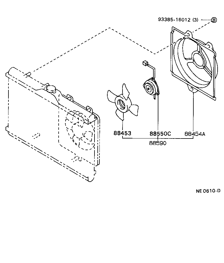 88453-20030 FAN, COOLING (FOR CONDENSER) product image
