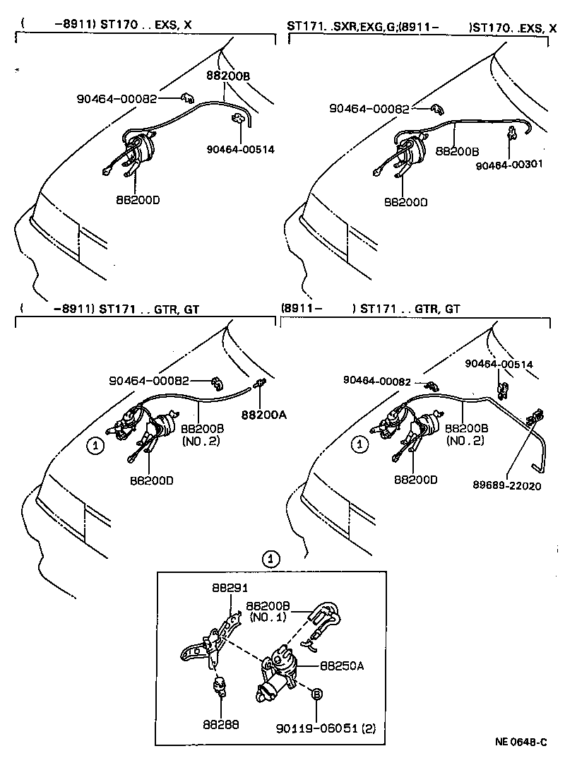 88283-20060 HOSE, CRUISE CONTROL VACUUM product image