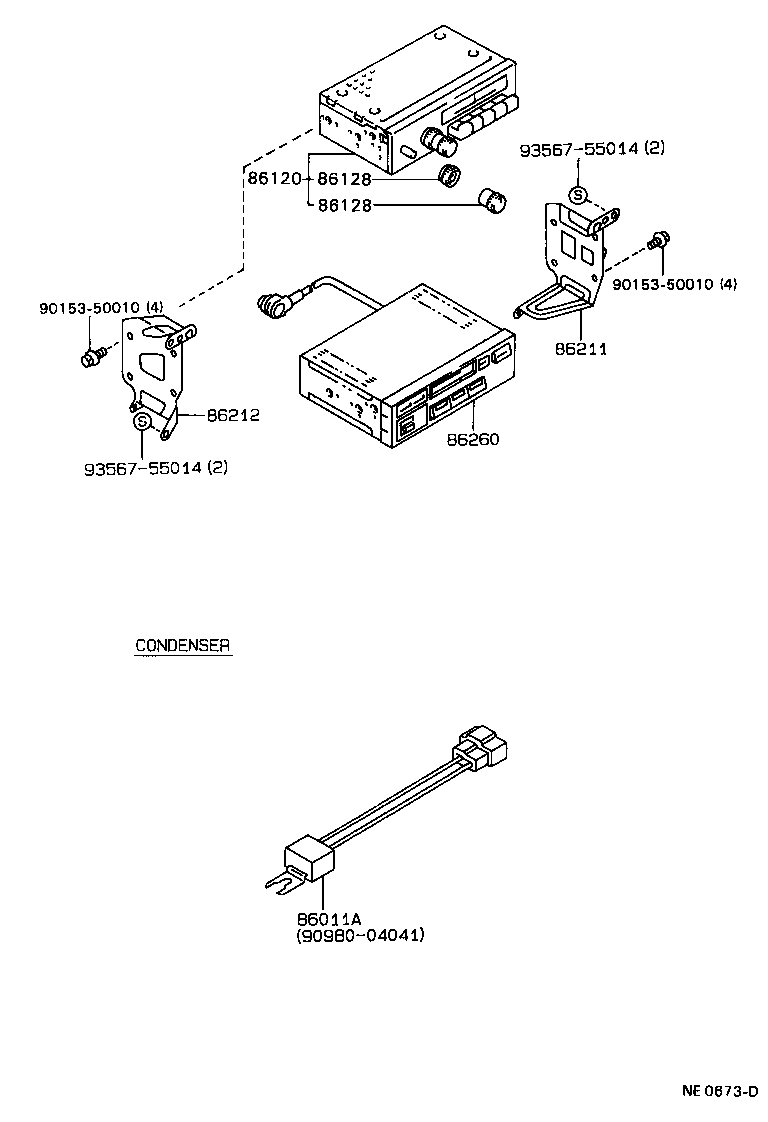 86128-22790 KNOB, RADIO RECEIVER product image