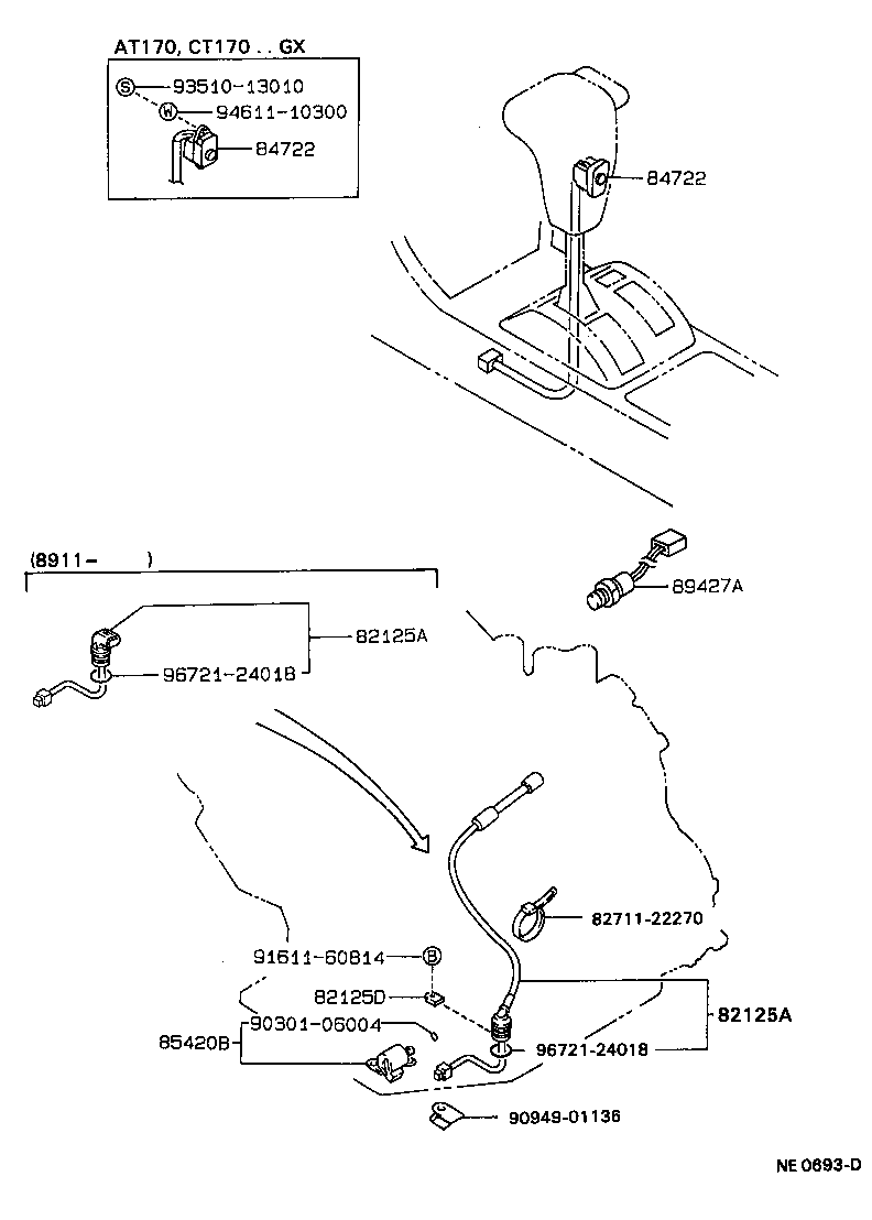 89530-20280 COMPUTER ASSY, TRANSMISSION CONTROL product image