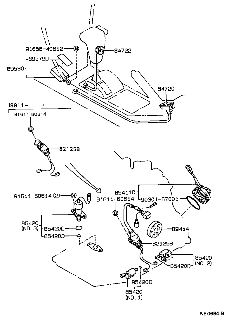89530-20280 COMPUTER ASSY, TRANSMISSION CONTROL product image