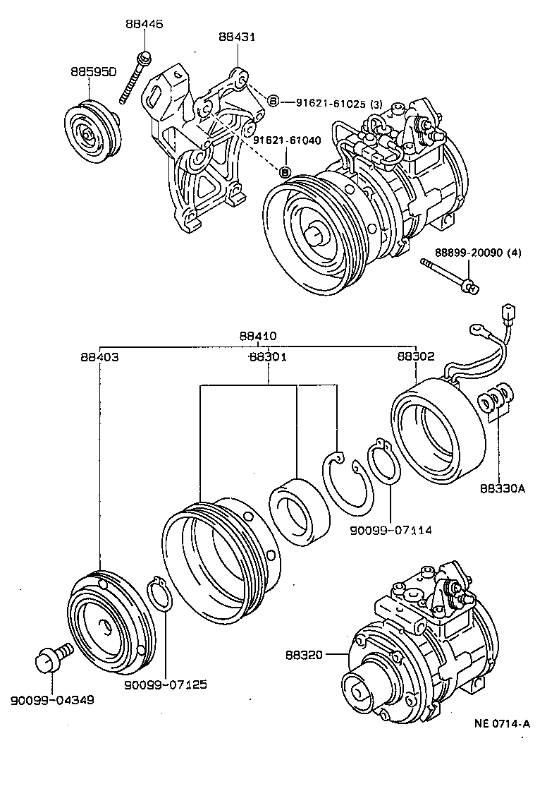88320-20830 COMPRESSOR ASSY, COOLER product image
