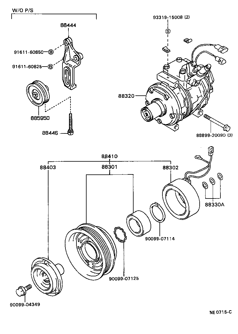 88320-20830 COMPRESSOR ASSY, COOLER product image