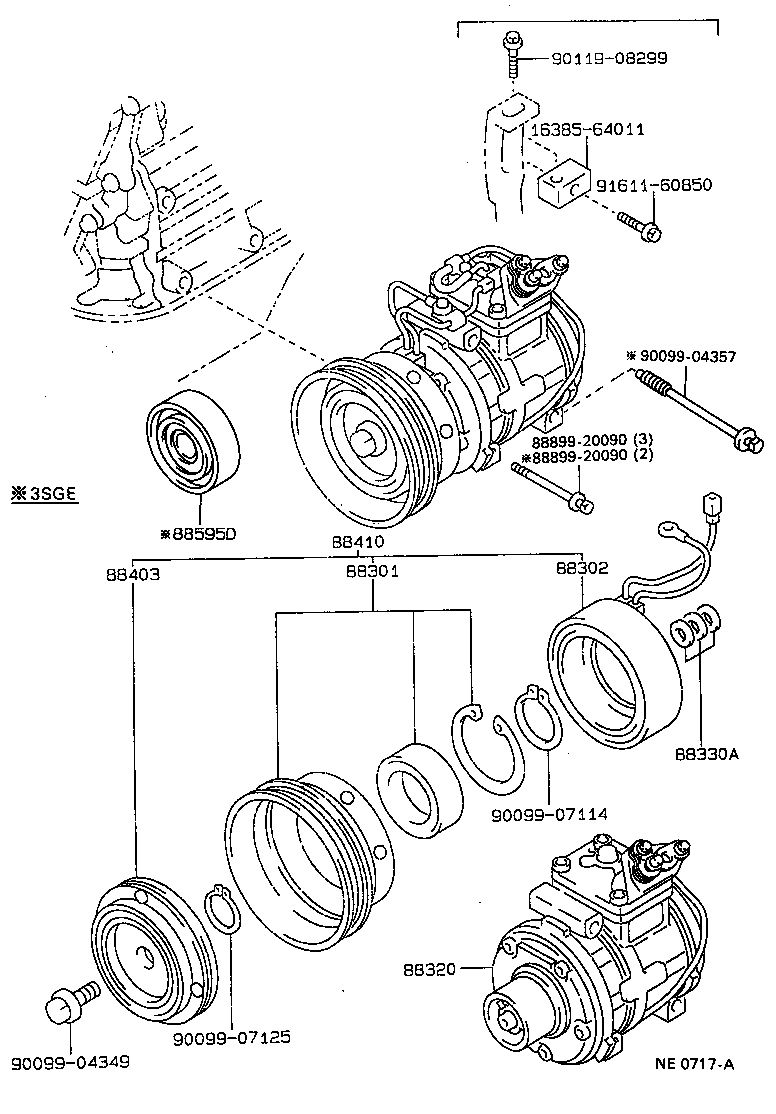 88320-20830 COMPRESSOR ASSY, COOLER product image