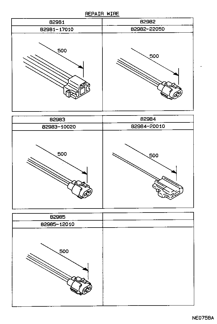 82121-1A321 WIRE, ENGINE product image