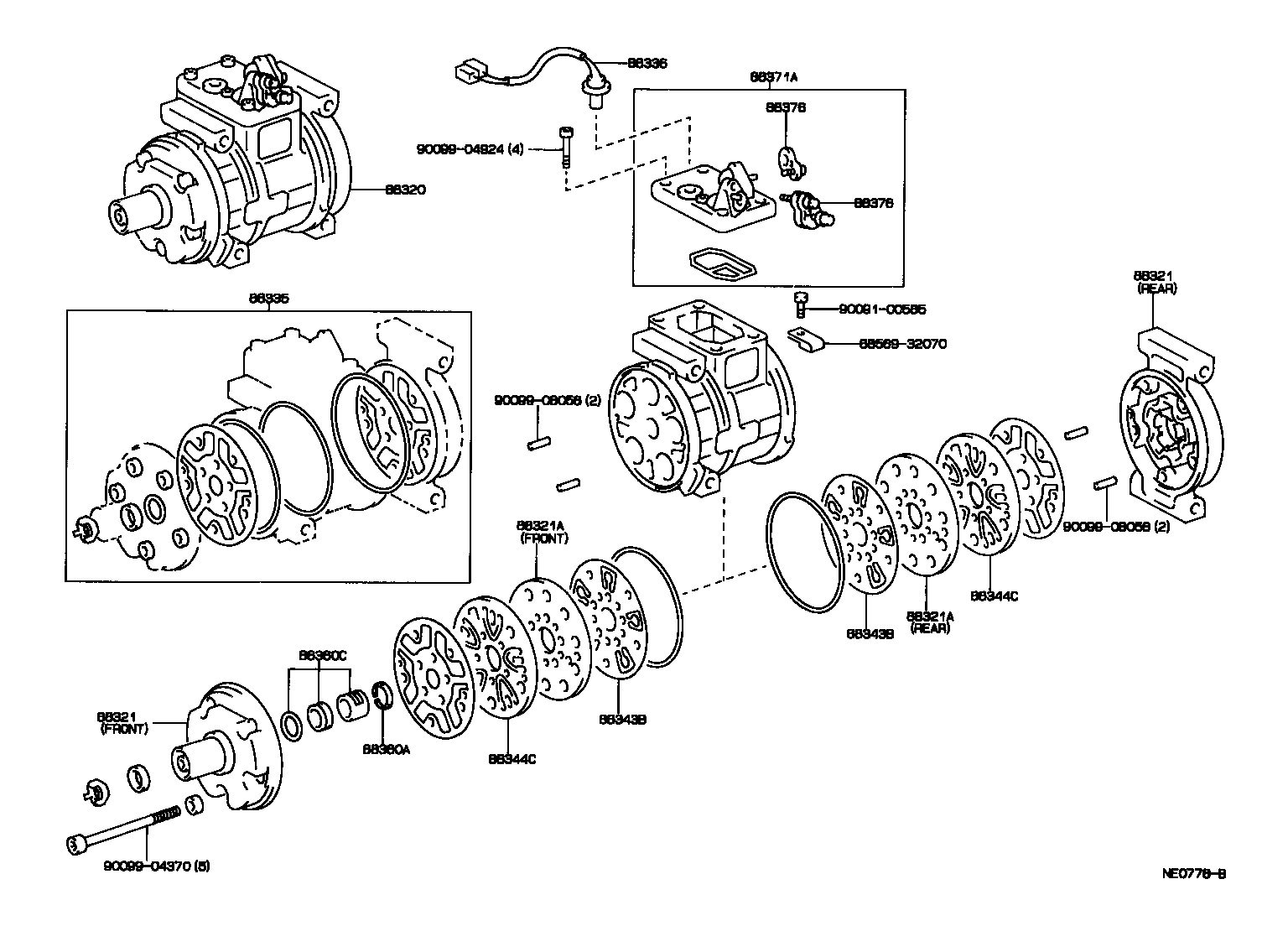 88411-20140 STATOR SUB-ASSY, MAGNET CLUTCH product image