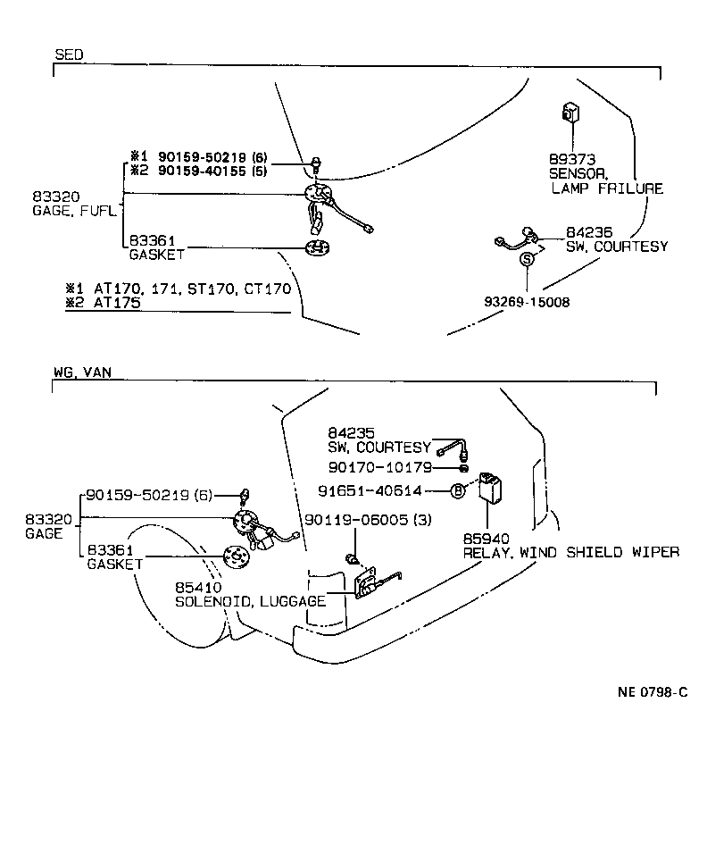 83320-80098 GAGE ASSY, FUEL SENDER product image
