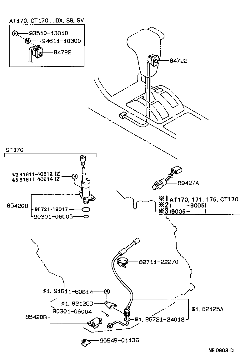 84720-20070 SWITCH ASSY, PATTERN SELECT product image